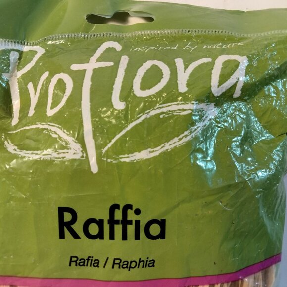 Proflora Natural Raffia Ribbon Strands Craft Floral - Picture 4 of 8